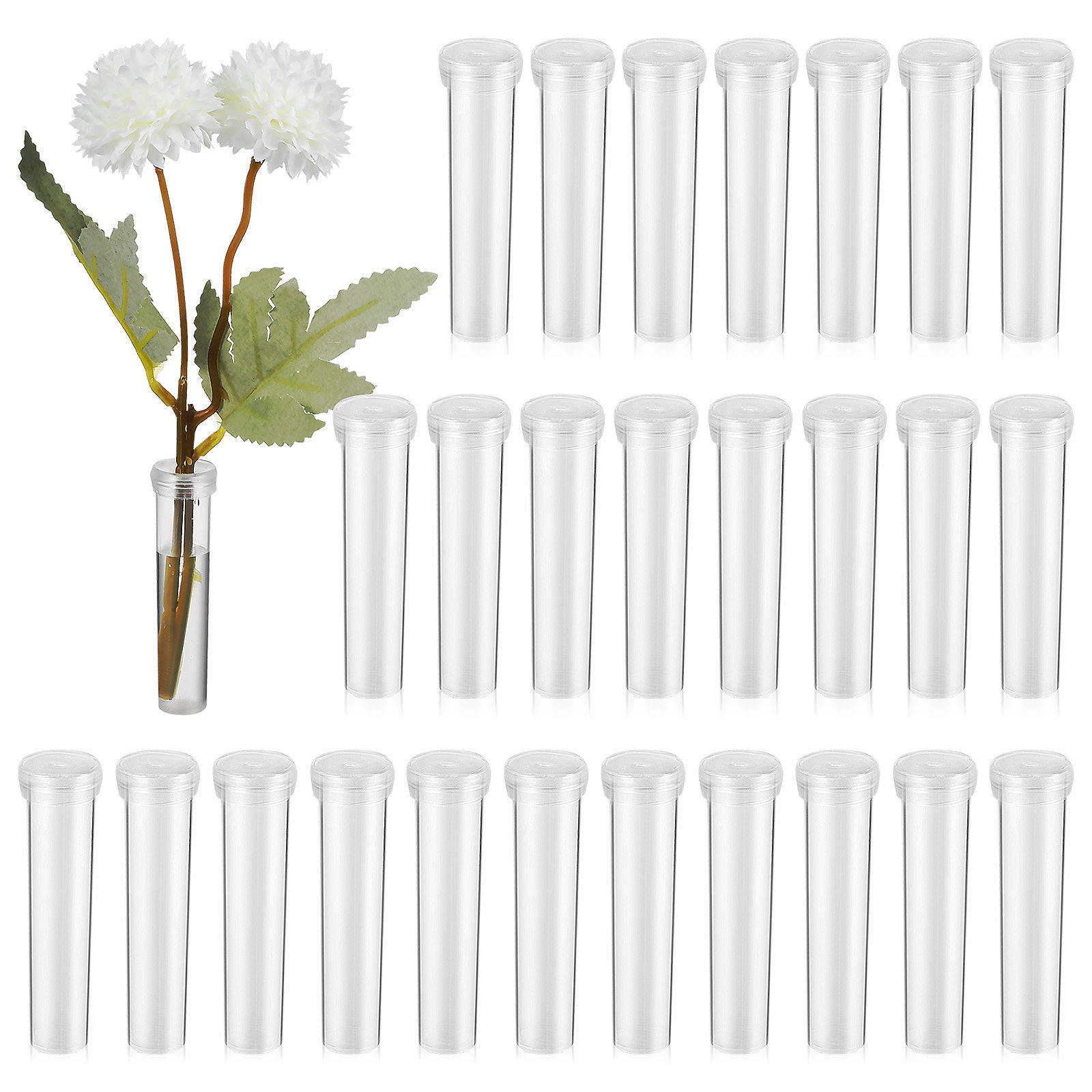 100개 꽃 물 공급 튜브 신선한 영양 공급 튜브 범용 - Supply For Florist 리뷰 및 가격