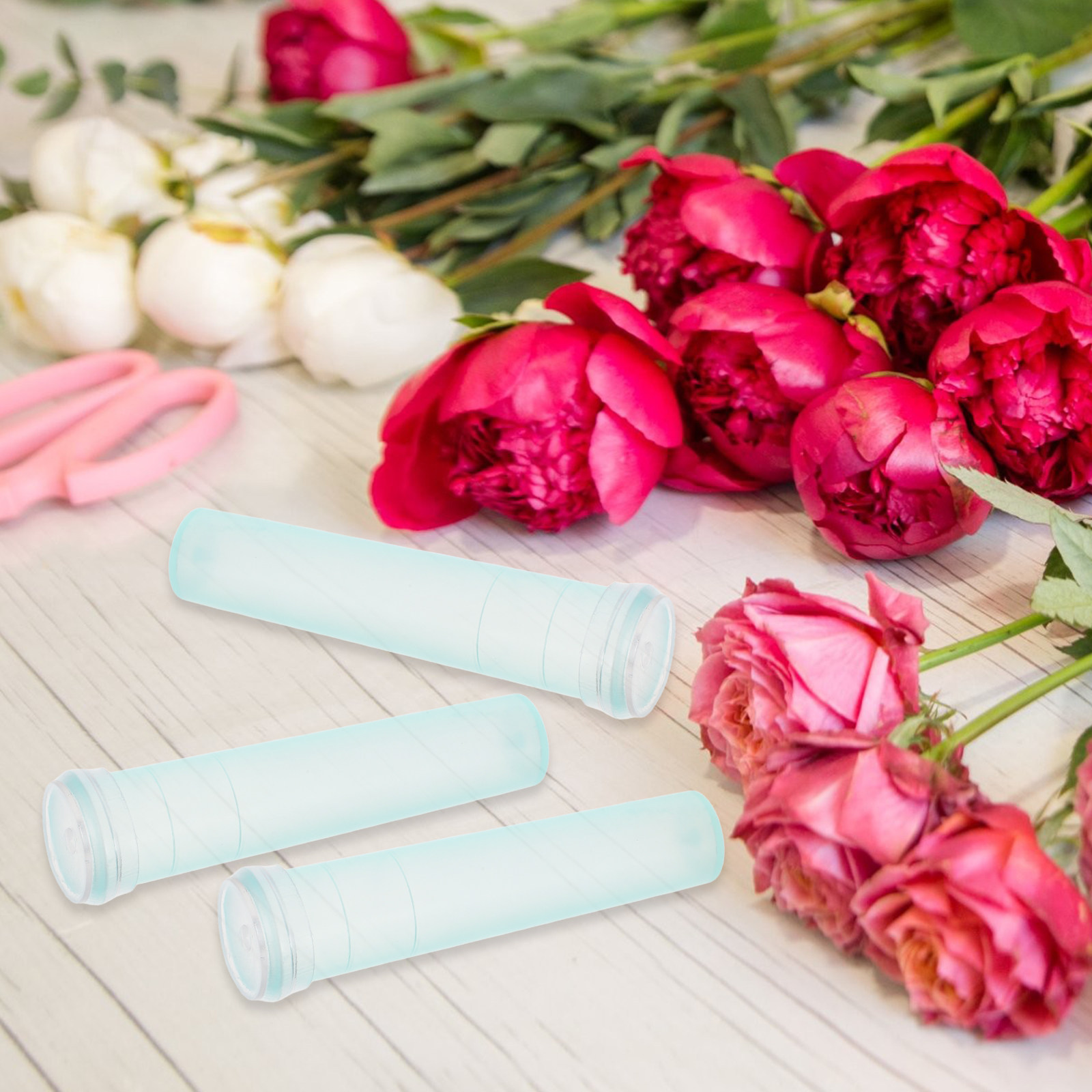 100Pcs 꽃 보존 튜브 라이트 그린 롱 파이프 7C - Supply For Florist 리뷰 및 가격