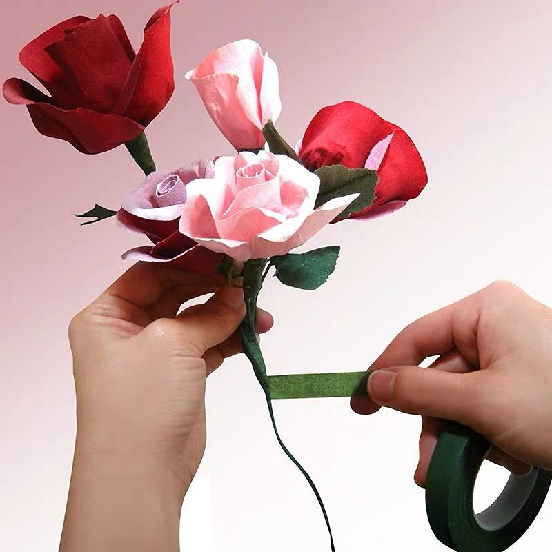셀프 접착식 꽃꽂이 테이프 꽃 줄기 포장지 꽃술 테이프 - Supply For Florist 리뷰 및 가격